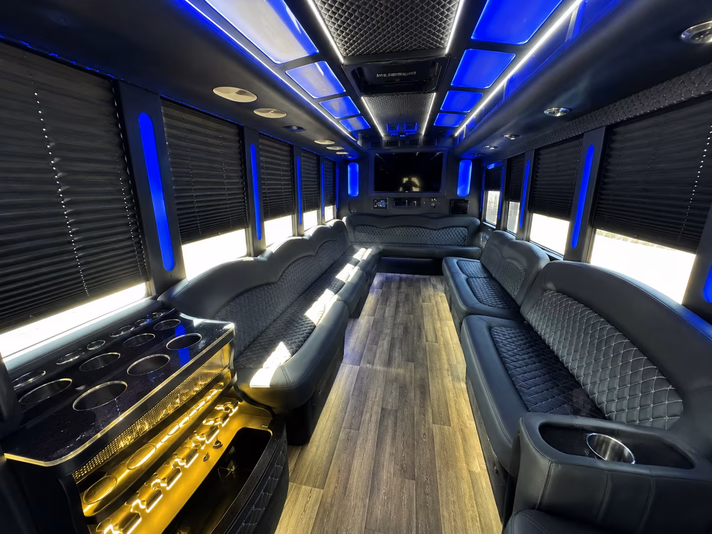 28 Passenger Party Bus Inside