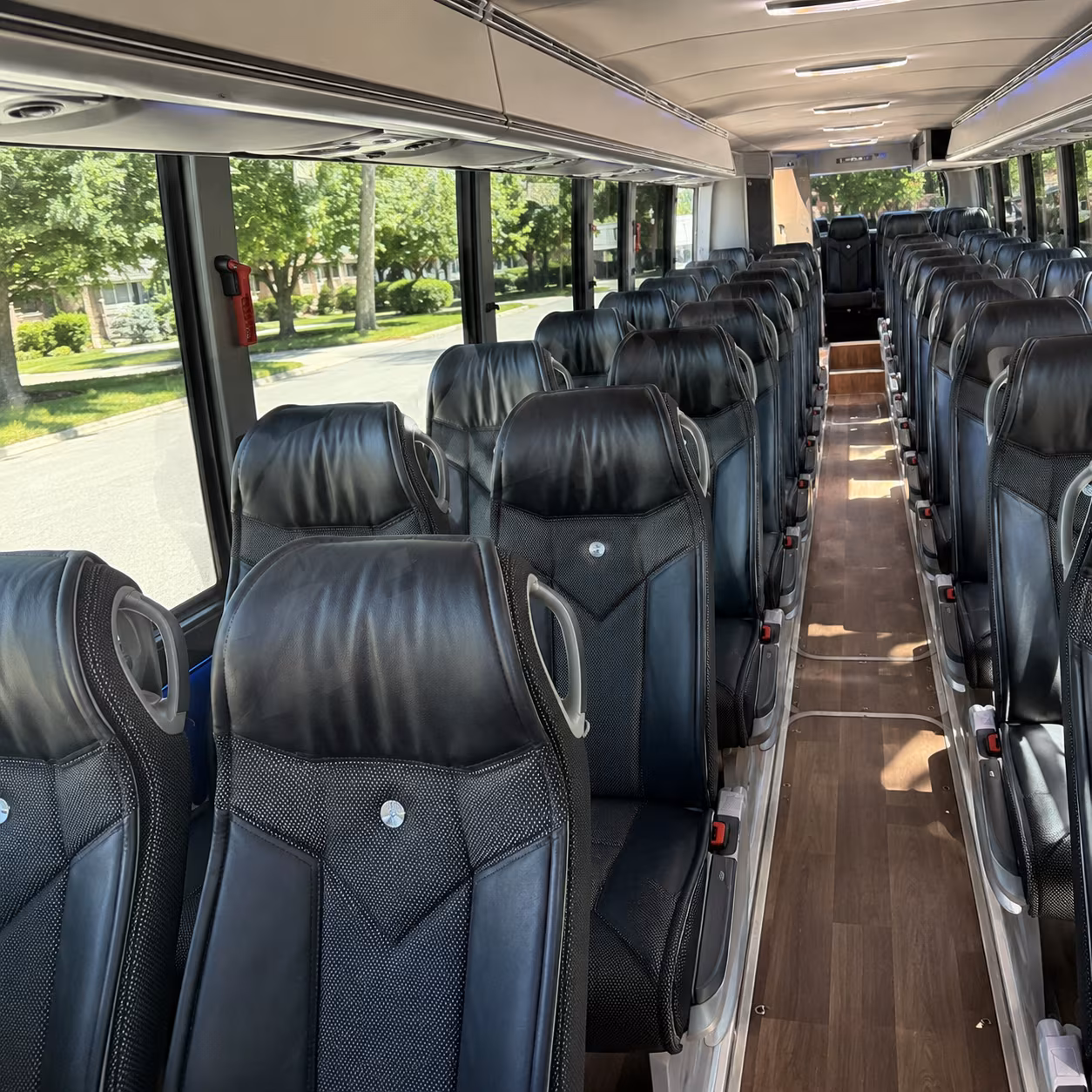 40-56 Passenger Charter Bus Interior