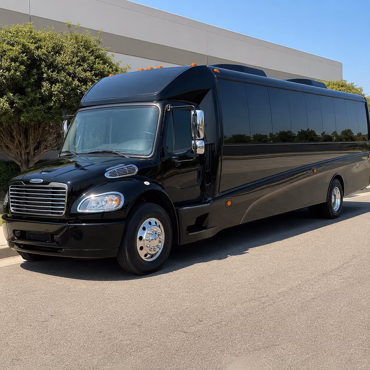 Modesto Airport Shuttle & Transportation party bus exterior