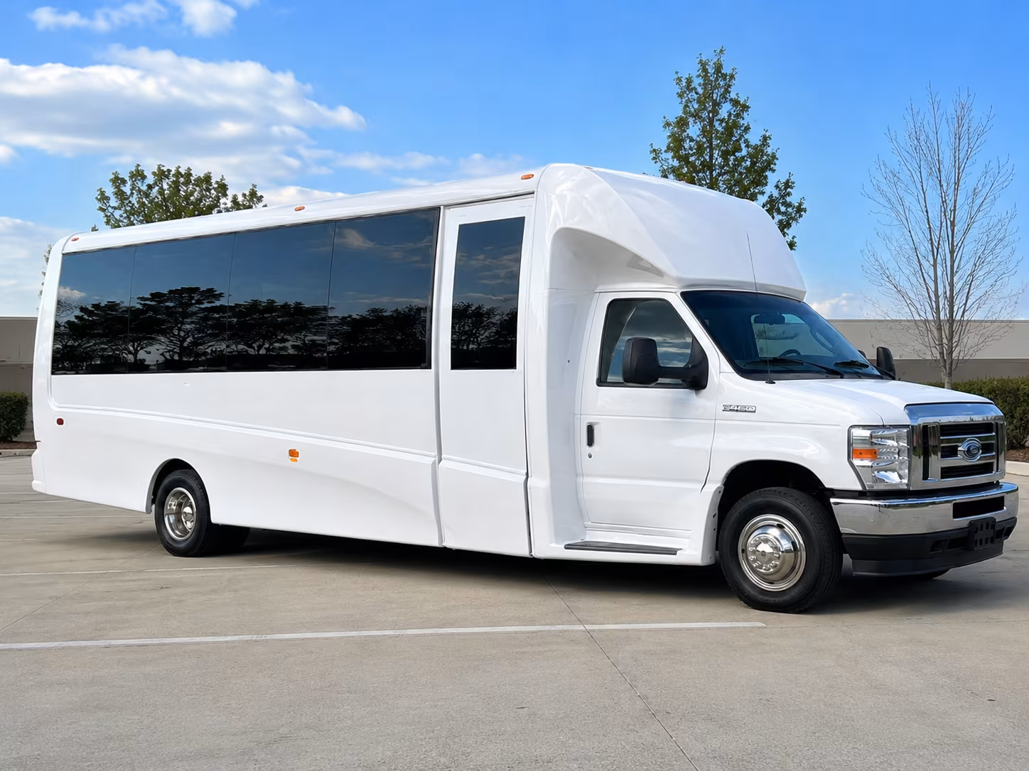 Modesto Corporate Transportation party bus exterior