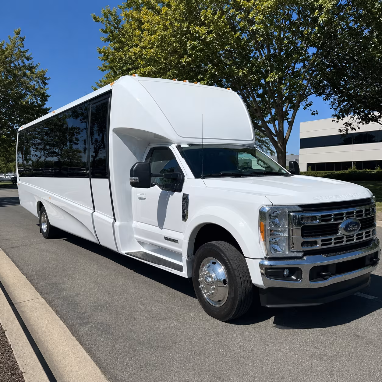 Modesto Corporate Transportation party bus exterior