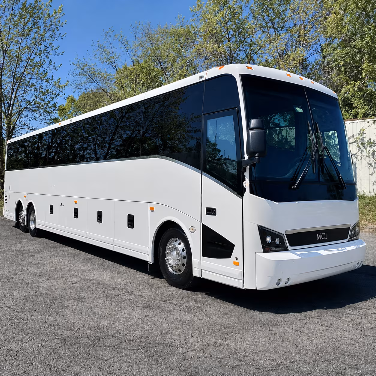 Modesto School Event Transportation party bus exterior