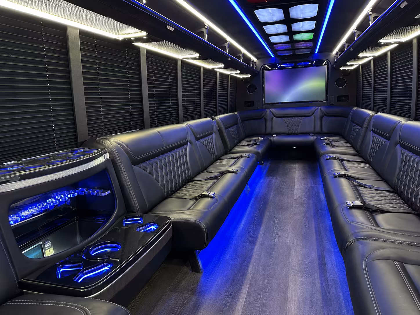 Modesto Sporting Event Transportation onboard seating