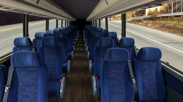 Interior of Charter Bus Company Modesto's 28 Passenger Minibus in Modesto