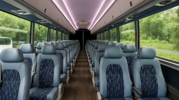 Interior of Charter Bus Company Modesto's 30 Passenger Minibus in Modesto