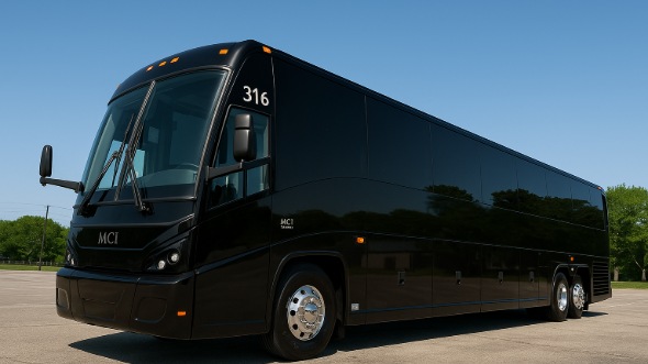 Exterior of Charter Bus Company Clovis's 40 Passenger Party Bus in Clovis