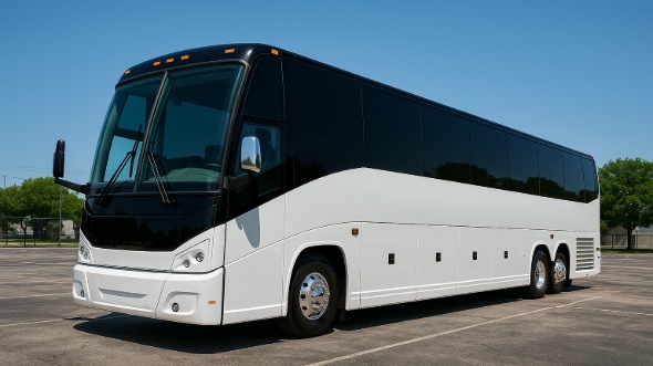 Exterior of Charter Bus Company Fairfield's 50 Passenger Party Bus in Fairfield