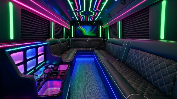 modesto 40 passenger party bus rental